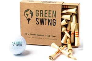 Green Swing Camisetas de Golf de Bambú de 70 Mm, Unisex Adulto