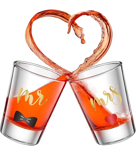 Gerippte Martini-Gläser 'Mr & Mrs' – 2er Set, 284 Ml, Für Hochzeit & Jubiläum, Spülmaschinenfest