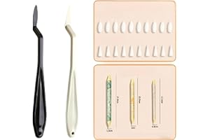 VIMARLEN 2PCS Pencil Blending Stumps Set 20 Replacement Sponges Sandpaper Blending Stumps for Drawing, Sketching Shading Washable, Wear-Resistant Art Blenders for Artists, Students Hobbyists