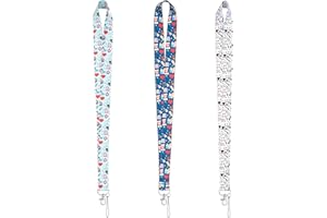 cobee Smycze identyfikacyjne pasek odznaka smycze smycz do kluczy uroczy wzór smycz do telefonu, torby, uchwyt na dowód osobisty, brelok smycz dla kobiet, mężczyzn, dzieci