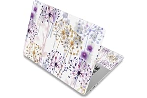 RUYIDAY Laptop Stickers Decal,12 13 14 15 15.6 inches Netbook Laptop Skin Sticker Reusable Protector Cover Case for Toshiba Hp Samsung Dell Apple Acer Leonovo Sony Asus Laptop Notebook (Dandelion)