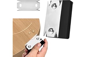 FUNNYTEK Taglierina per bordi in furnir, manuale portatile, tagliabordi, pialla manuale per incollare i bordi, pialla manuale per legno, PVC, ABS, strumento per smussare i bordi, nero+lama di ricambio