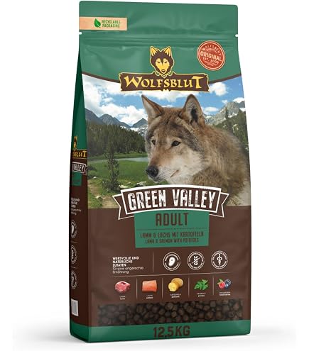 WOLFSBLUT | Trockenfutter mit natrlichen Zutaten und wertvollen Superfoods  fr ausgewachsene Hunde. Getreidefreies Alleinfutter ohne Zusatzstoffe im  Beutel | 12,5kg : Amazon.de: Haustier