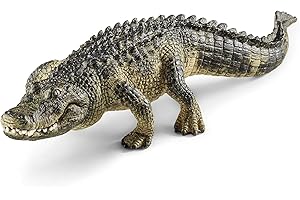SCHLEICH WILD Life | Alligator 14727 | detailgetreue Tierfiguren | Zoo Spielzeug Jungen und Mädchen | Deko für Geburtstag | Spielfigur ab 3 Jahren | 19 x 6 x 4 cm