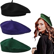 Boina Clasica Otoño Invierno Boinas Mujer SJTJSPX - Gorro Francés Vintage De Lana Para Otoño E Invierno Boina Artista Elegante