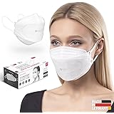 HARD FFP2 Face Mask 20 pcs, Made in Germany EN 149:2001+A:2009 Certified Masks, Antibacterial Copper Nano Technology Filters 