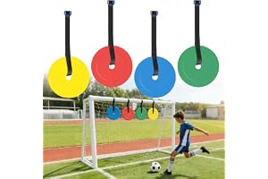 4 styck fotbollsmål, mål med justerbar skiva, fotbollsträningsutrustning, fotbollstillbehör för skottprecision och smidighet – träningsutrustning för fotboll, hockey, baseboll
