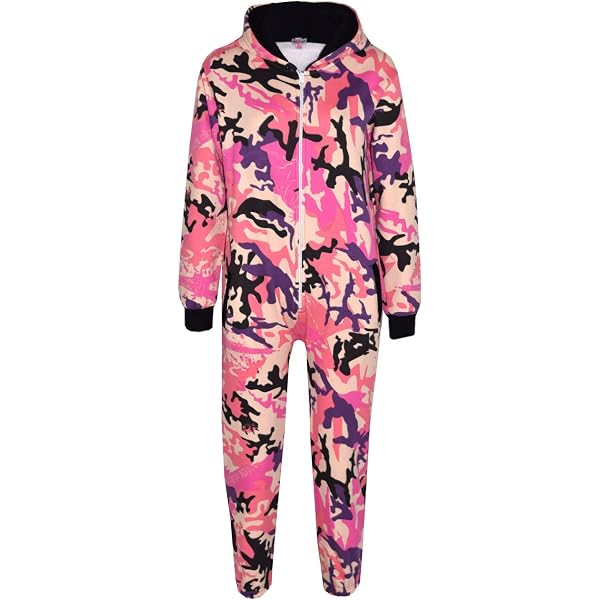 A2Z Kids Leopard Print Onesie Pyjamas - 100% Cotton Girls Sleepsuit / Costume 2 thumbnail image