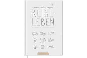 ‎EINE DER GUTEN Reisetagebuch & Urlaubstagebuch mit spannenden Aufgaben - Mein tolles neues Reiseleben - A5 Tagebuch zum selberschreiben, für Urlaub, Ferien, Vanlife, Flitterwochen & Reisen, FSC, Druck CO2 neutral