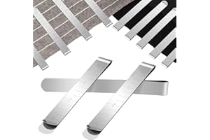 TEAAHA Lot de 20 pinces à coudre en acier inoxydable avec mesures de 7,6 cm estampillées, pinces à coudre, accessoires de couture pour maintenir le tissu et marquer les longueurs lors de la couture de tissus