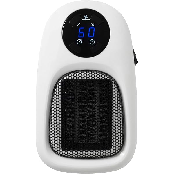 Beldray® EH3001STK Compact Digital Plug-in Portable Heater with LED  Display, 2 Fan Speeds, Swivel Plug, Auto Cool-Down, 500 W : Amazon.co.uk:  Home u0026 Kitchen
