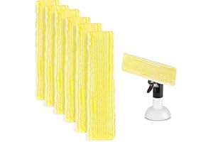 GEBRAZY KäRche Lot de 6 serpillères de rechange en microfibre pour aspirateur de fenêtre, haute performance de nettoyage, haute capacité d'aspiration, pour Wv2 Wv5 Wv6