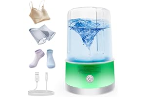 SUNHAIXIA Machine à laver portable, mini machine à laver, nettoyage en profondeur des sous-vêtements, vêtements de bébé et autres petits vêtements. Convient pour les appartements, les dortoirs (Vert)