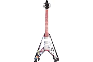 MUSIC LEGENDS COLLECTION Mini guitare de collection en bois - J.Hendrix - Psychedelic F. V
