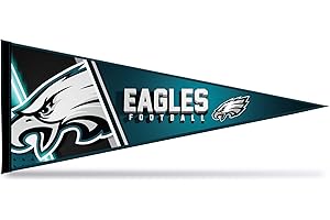 Rico Industries NFL Football Philadelphia Eagles Primary 12" x 30" Felt Wall Décor Pennant - Great for Home/Bed Room/Man Cave Décor
