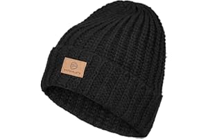 YANIKY Berretto da donna lavorato a maglia da uomo, caldo, invernale, unisex, morbido, lavorato a maglia grossa, perfetto per la stagione fredda in autunno e inverno