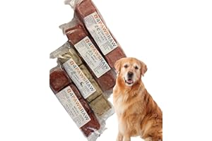 4PAWSRAW Frozen Raw Dog Food Mixed Meat For Dogs & Puppy 20 X 560g Packs - 11.2 Kg Box Includes Chicken & Liver Mince | Beef Mince | Chicken & Salmon 80:10:10 | Beef & Oily Fish 80:10:10