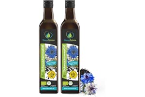 ‎NATURZADE Sanus Natura Bio Schwarzkümmelöl 1000 ml (2x 500ml) ungefiltert kaltgepresst mühlenfrisch direkt vom Hersteller
