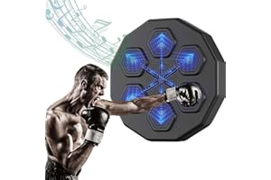 QYBFMSM Musical Boxing Machine Inteligente Bluetooth Maquina Boxeo Musical Montado en la Pared Máquina de Boxeo Musical Recargable Boxing Training Music Boxing Machine