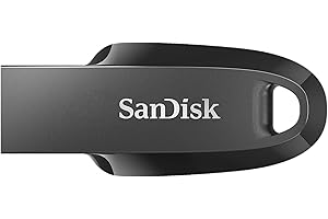 SanDisk 128GB Ultra Curve - Memoria USB 3.2, hasta 100 MB/s, Color Negro