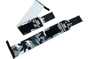 ALPHA FORCE Weight Lifting Wrist Support Wraps with Thumb Loop Elasticated Straps for Strength Training, Powerlifting, Bodybuilding, Gymnastics, Workout