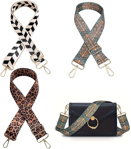 Tracolla per Borsa, 4 Articoli Tracolla Larga Faidate Tracolla Regolabile per Borsa a Tracolla, Sostituzione Tracolla per Borsa Adatto per Borse a Tracolla e Borsette