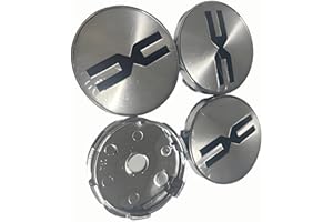 XVBFSC 4 Pièces Cache Moyeux pour Dacia Duster 2010-2021 2022 2023 2024 2025, Capuchon Enjoliveur Centre Roue Centre de Jante Capuchons Badge Logo Accessoires,D-56mm