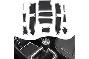 YEE PIN Sandero 3 Tapis en Caoutchouc - Compatibles avec Dacia Sandero 3 III/Dacia Sandero Stepway 3 2021-2023 - Antidérapant - pour Console Centrale - Boîte de Rangement - Intérieur (Blanc)