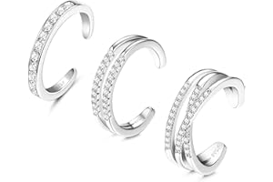 ORAZIO 3PCS Adjustable Toe Rings for Women Silver Tone Minimalist Open Toe Rings Set Open Tail Ring Band Summer Beach Foot Jewelry Set Gifts for Women Girls