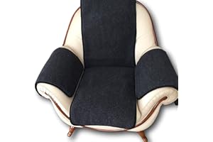 ‎ALPENWOLLE Alpenwolle Sesselschoner, Möbelschoner 3 Teilig Anthrazit, 100% Wolle Made in Germany