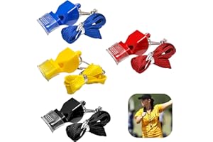 QACUU 2/4pcs High Frequency Emergency Whistle, Sturdy Plastic Whistles for Coaches, Referees, Sports Whistle With Loud Sound, Multi Purpose Whistles for Training and Outdoor Survival