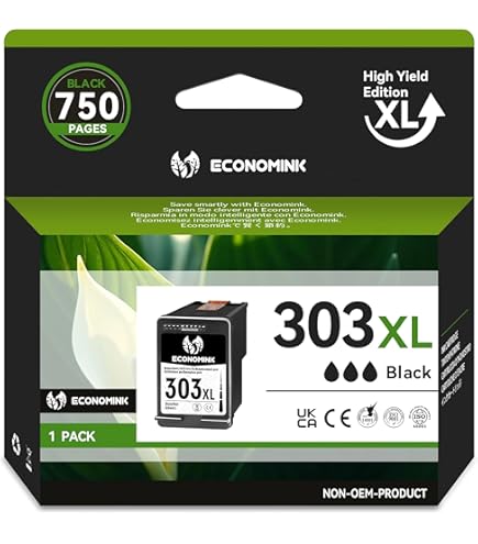 303XL Zwarte Inktcartridge - Hoog Rendement Voor HP Printers