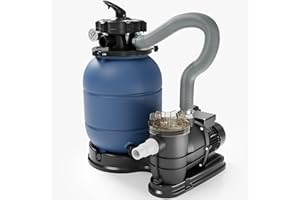 WILTEC Sistema de filtrado filtro de arena y bomba de piscina depuradora filtración agua filtrado limpieza