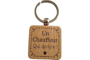 BOMOSKI Porte-Clés en Bois Gravé Personnalisé - Cadeau Unique pour Collègue de Travail, Ami, Famille - Porte Clef Idéal pour Cadeau de Noël, Anniversaire