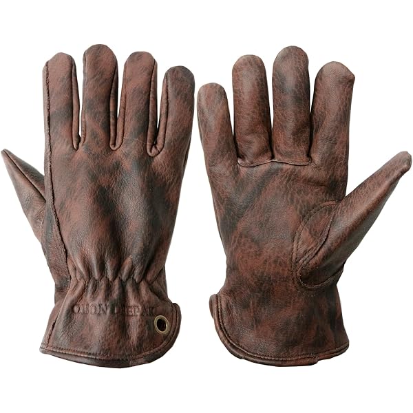BARNEYS Originals Real Leather and Real Suede Gloves (Minimal Black Leather Gloves, M) Fashion