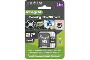 Integral Karta bezpieczeństwa micro SD 32 GB do kamer samochodowych, kamer domowych, CCTV, kamer ciała i dronów. Wydłużona żywotność i niezawodne nagrywanie za każdym razem z wysoką wytrzymałością