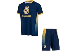 Real Madrid – Conjunto de fútbol – Camiseta corta para niño – Colección oficial
