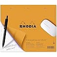 RHODIA 19410C - Notepad Mouse Pad Clic Bloc Orange - 19x23 cm - Small Tiles - 30 Detachable Sheets - White Clairefontaine Paper 80 g/m - Non-slip Bottom - Classic