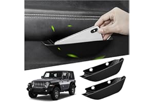 Ruiya Compatible con Jeep Wrangler Gladiator JT 2018-2024 Consola Central Caja de Almacenamiento,2 Piezas Caja Reposabrazos Reposabrazos Organizador Bandeja Central Reposabrazos Wrangler Accesorios