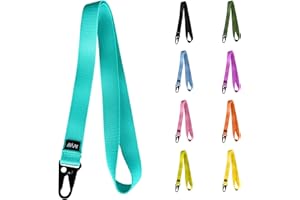 FFIVE - Lanyard nylon real - colgar cuello llaves telefono movil tarjeta identificacion cartera reforzado carabiner lanyard