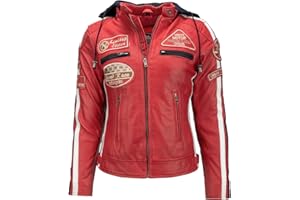 URBAN 5884 Urban Leather 58 Veste de Moto avec Protections
