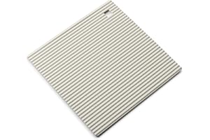 Zeal Silicone Trivet Mat Kitchen Worktop Protector for Hot Pots and Pans (18 x 18cm) – Heat Resistant Mat, Non Slip Square Trivet, Cream