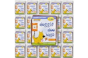 Snappies Tidy-Up Doggie Doo Bags with Tie Handles 20 Packs with 20 bags per pack