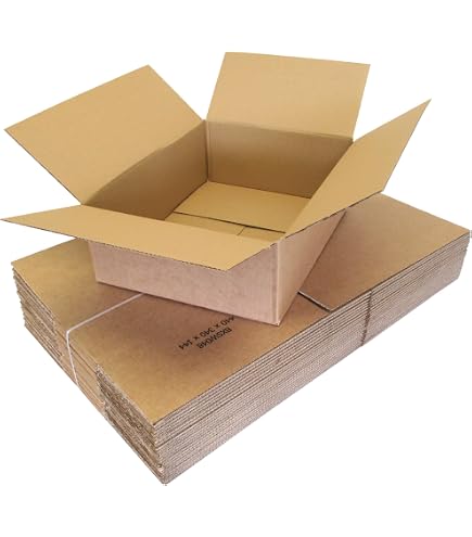 Scatole Di Cartone Ondulato Aviditi 40,6x30,5x15,2 Cm - Kraft, Confezione Da 25 Pezzi - Ideali Per Spedizioni E Archiviazione