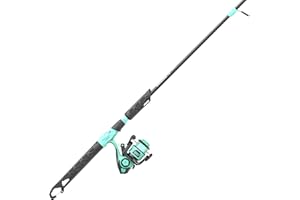 Zebco Rambler Ensemble Moulinet et Canne à pêche, Canne en Fibre de Verre Durable avec Mousqueton intégré, Moulinet breveté Anti-emmêlement, pré-enroulé avec Une Ligne de pêche Zebco 3,6 kg