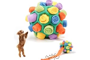 KIEYEENO Palla da Fiuto per Cani, Giocattoli Puzzle per Cani Giocattoli Interattivi per Cani, Giocattolo per L'Arricchimento del Cane, Giocattolo per L'Alimentazione per Cani di Piccola, Media,Taglia (Verde)