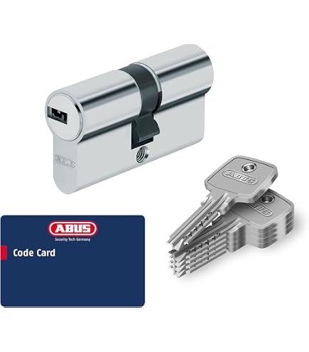 Cilindro De Doble Perfil Abus EC550 - Alta Seguridad, 10 Llaves, Protección Antitaladro