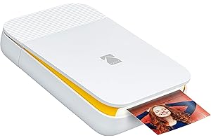 KODAK Smile Instant Digital Printer – Pop-Open Bluetooth Mini Printer for iOS and Android – Edit, Print and Share 2x3 ZINK Photos w/FREE Smile App