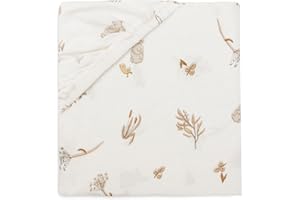 Jollein Sábana Bajera Ajustable de Punto, para Cuna Riverside, 60 x 120 cm, 100% algodón, Certificado Öko-Tex