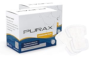 Pads Pure Purax Double Pack depositi antitraspiranti 30 pezzi, 2-pack (2 x 30 pezzi)
